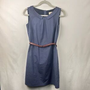 Atelier B. Polka Dot Collared Dress 98% Cotton Made In Montreal